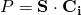 P = \mathbf{S} \cdot \mathbf{C_i}